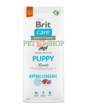 <p><strong>Brit Care Puppy Lamb & Rice 1 кг на развес - Гипоаллергенная формула с ягненком и рисом для щенков и юниоров всех пород (4 недели - 12 месяцев)</strong></p>
