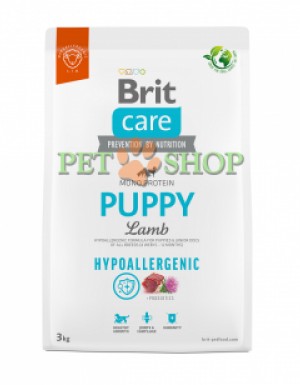 <p><strong>Brit Care Puppy Lamb & Rice 12 кг - Гипоаллергенная формула с ягненком и рисом для щенков и юниоров всех пород (4 недели - 12 месяцев)</strong></p>