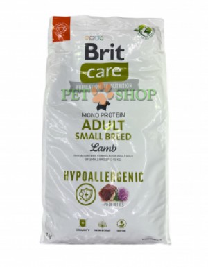 <p><strong>Brit Care Adult Small Breed Lamb & Rice 1 кг на развес - Гипоаллергенная формула с ягненком и рисом для взрослых собак малых пород от 1 до 10 кг </strong></p>