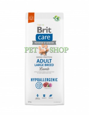 <p><strong>Brit Care Hypoallergenic </strong><strong>Adult Large Breed Lamb 12 kg - Гипоаллергенная формула ягненок с рисом для взрослых собак крупных пород от 25 кг </strong></p>