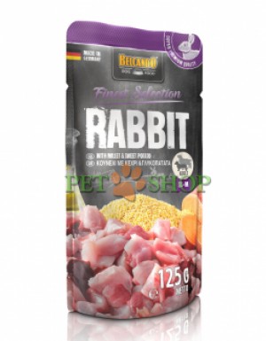 <p>Belcando Rabbit with millet sweet potato - пресервы для собак,кролик с просо и сладкой картошкой 125 грамм</p>