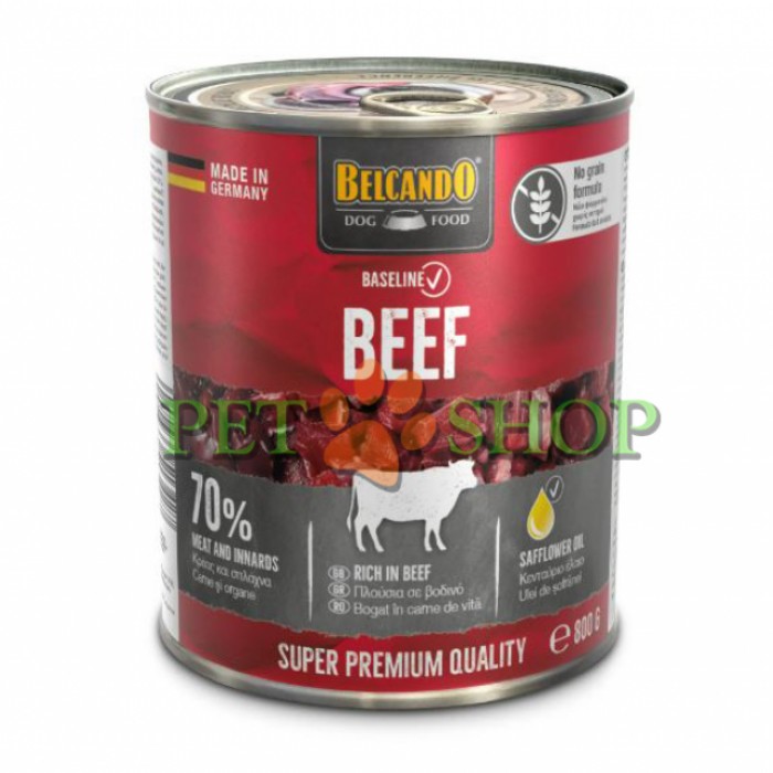 <p><strong>Belcando Baseline BEEF Белькандо Бейслайн</strong> – полнорационный корм для собак с говядиной.</p>