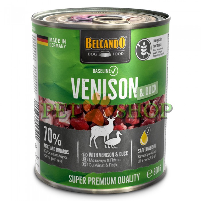 <p><strong>Belcando Baseline VENISON & DUCK Белькандо Бейслайн</strong> - полнорационный корм для собак с олениной и уткой. </p>