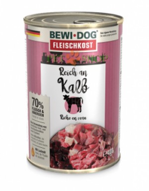 <p><strong>Bewi Dog Rich in Veal консервы для взрослых собак с телятиной, 400 gr</strong></p>