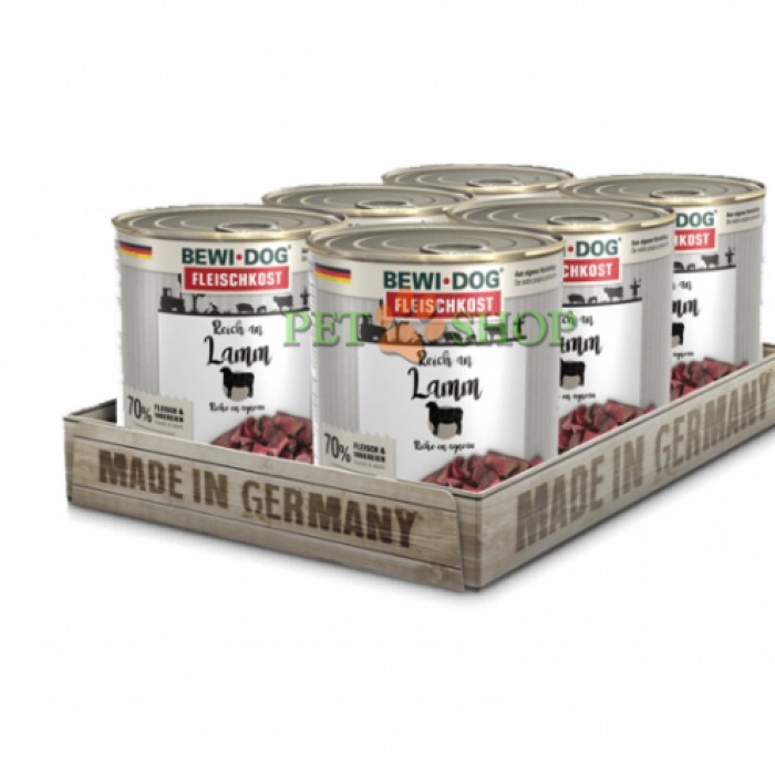 <p><strong>Bewi Dog rich in tender Lamb, консервы для собак с бараниной. Сделано в Германии.</strong></p>