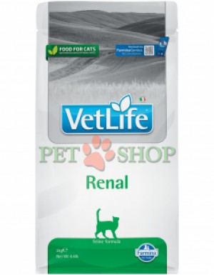 <p><strong>Farmina Vet Life Cat Renal</strong> &ndash; hrană dietetică completă pentru pisici, destinată susținerii funcției renale &icirc;n cazul bolii renale cronice sau al tulburărilor temporare ale funcției renale.</p>