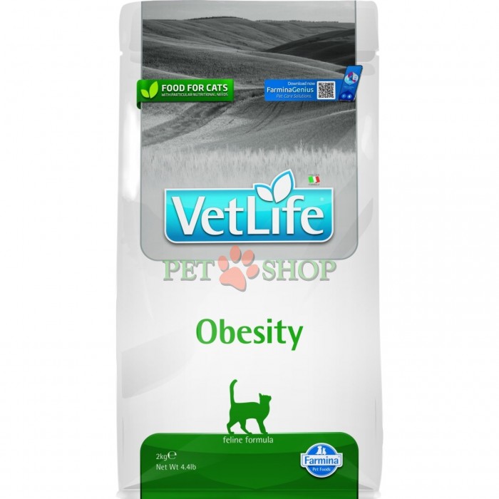 <p><strong>Farmina Vet Life Cat Obesity &mdash;</strong>&nbsp;лечебный диетический сухой корм для взрослых кошек с излишнем весом.</p>