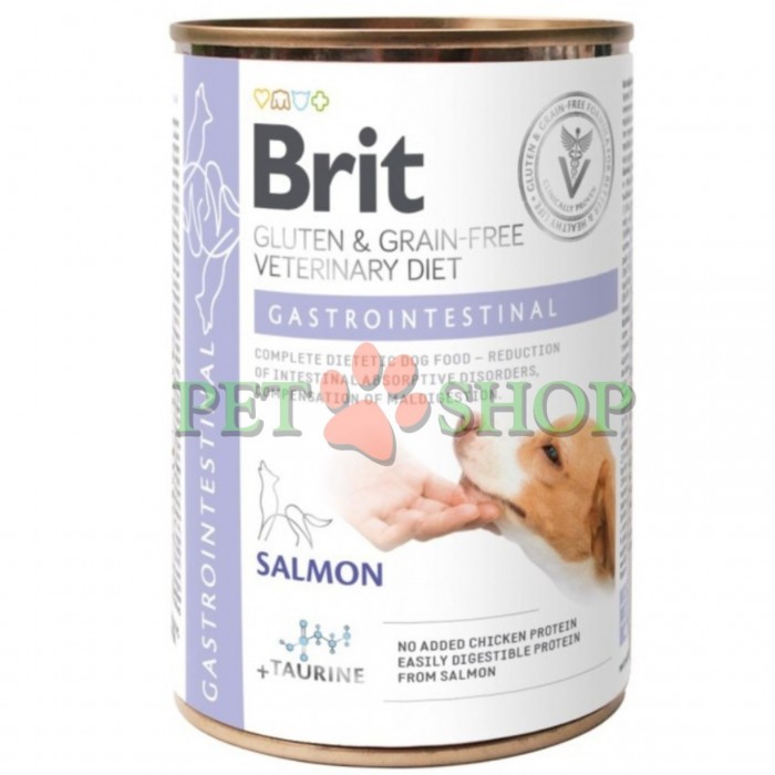 <p><strong>Brit GF Veterinary Diets Dog Gastrointestinal -&nbsp;</strong>лечебный влажный корм для взрослых собак при остром и хроническом гастроэнтеритах.</p>