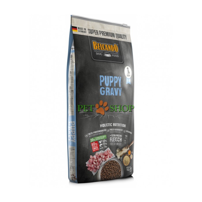 <p><strong>Belcando Puppy Gravy 12.5 кг - сухой корм супер-премиум класса для Щенков, Беременных и Кормящих Собак.</strong></p>