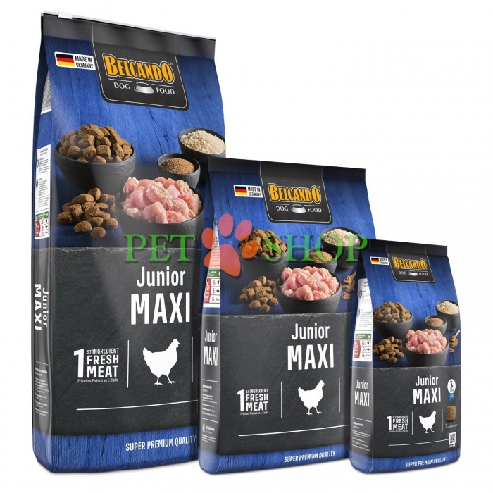 <p><strong>Belcando Junior Maxi 12,5 кг - сухой корм супер-премиум класса&nbsp;для Щенков Крупных и Гигантских Пород.</strong></p>