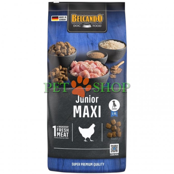 <p><strong>Belcando Junior Maxi 12,5 кг - сухой корм супер-премиум класса&nbsp;для Щенков Крупных и Гигантских Пород.</strong></p>