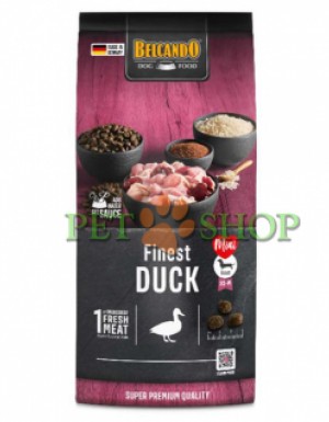 <p><strong>Belcando Finest Duck 1 кг на развес&nbsp;- сухой корм супер-премиум класса для привередливых мелких и средних&nbsp;собак.</strong></p>