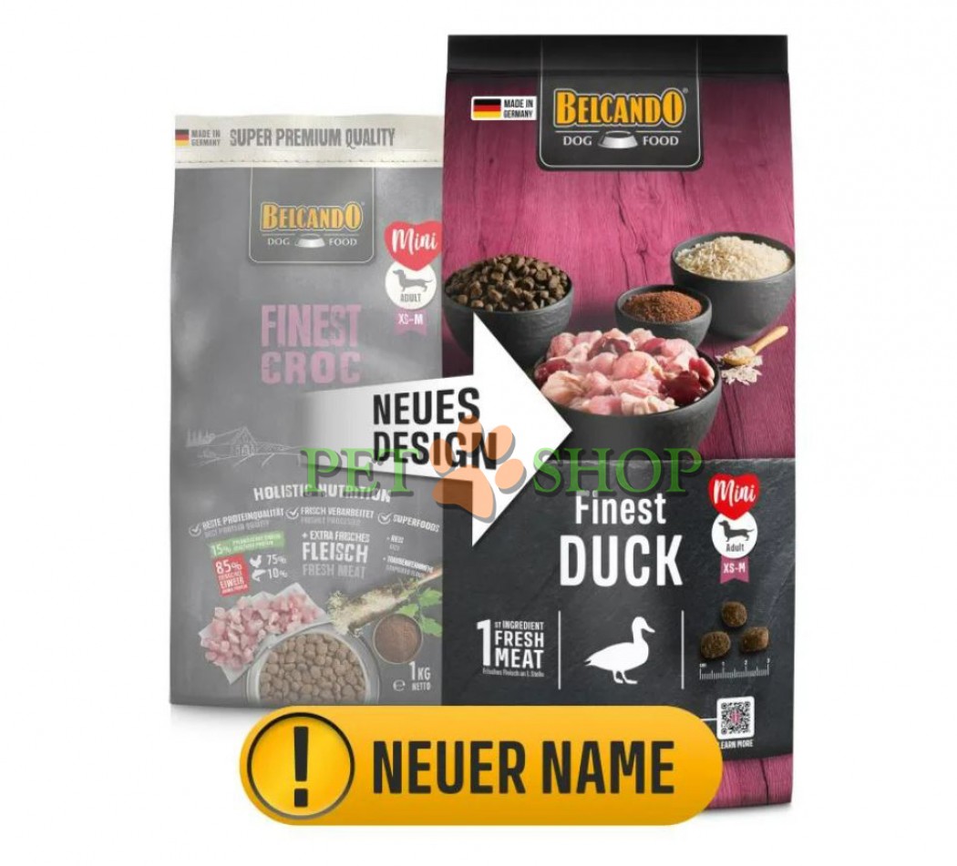 <p><strong>Belcando Finest Duck 1 кг на развес&nbsp;- сухой корм супер-премиум класса для привередливых мелких и средних&nbsp;собак.</strong></p>