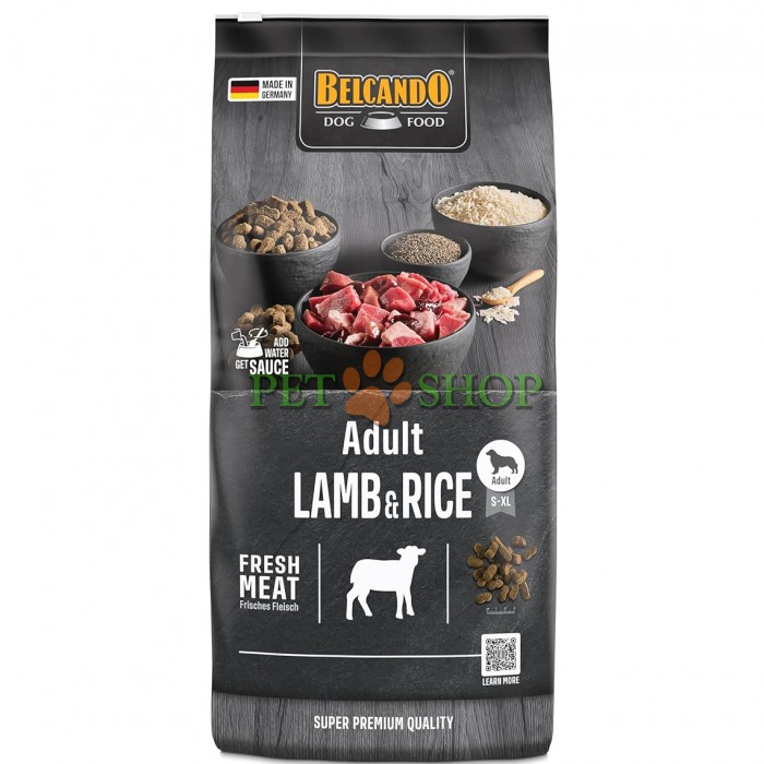 <p><strong>Belcando Adult Lamb, Rice 12,5 кг - сухой гипоаллергенный&nbsp;корм супер-премиум класса для взрослых собак.</strong></p>