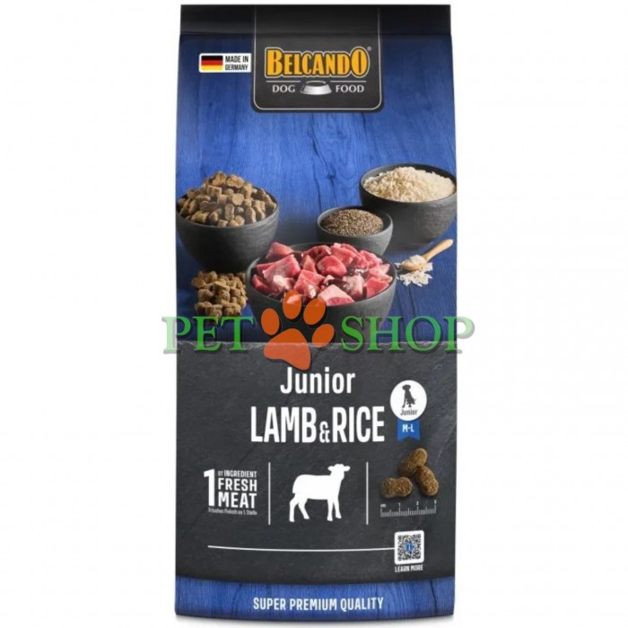 <p><strong>Belcando Junior Lamb, Rice 12.5 kg - Гипоаллергенный&nbsp;корм супер-премиум класса для щенков всех пород с ягненком и рисом</strong></p>