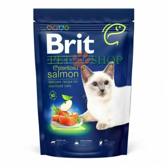 <p><strong>Hrană premium completă pentru pisici. Formulă cu somon pentru pisici adulte sterilizate.</strong></p>
