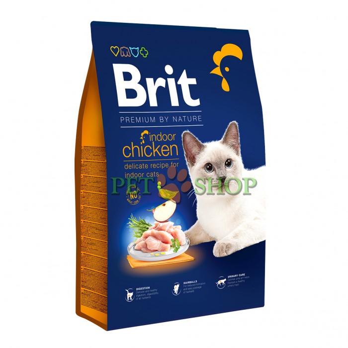 <p><strong>Brit Premium by Nature Cat Indoor Chicken - Полноценный корм премиум-класса для кошек, живущих в помещении.</strong></p>