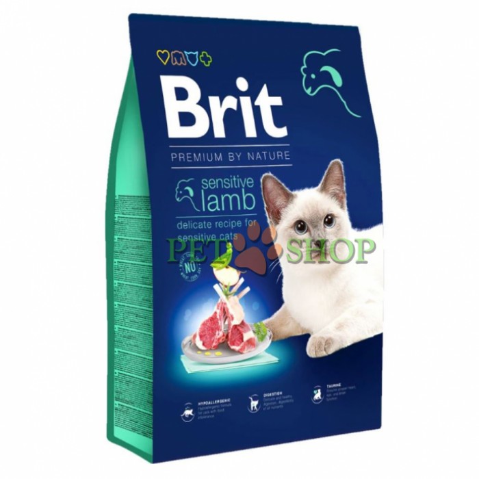 <p><strong>Brit Premium by Nature Cat Sensitive Lamb — Полноценный корм премиум-класса для взрослых кошек с чувствительным пищеварением.</strong></p>
