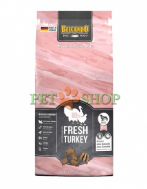 <p><strong> Сбалансированный Беззерновой сухой корм для взрослых собак, 80% мяса птицы.</strong></p>