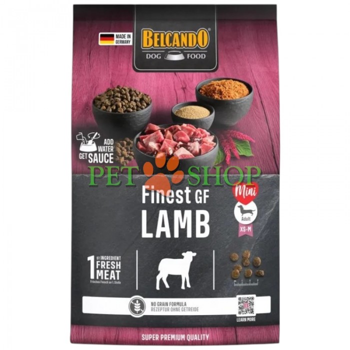 <p><strong>Сухой корм Belcando Finest GF Lamb с ягненком беззерновой для взрослых собак мелких и средних пород</strong></p>