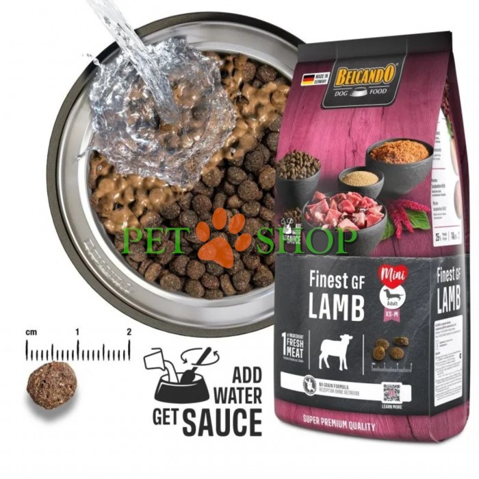<p><strong>Сухой корм Belcando Finest GF Lamb с ягненком беззерновой для взрослых собак мелких и средних пород</strong></p>
