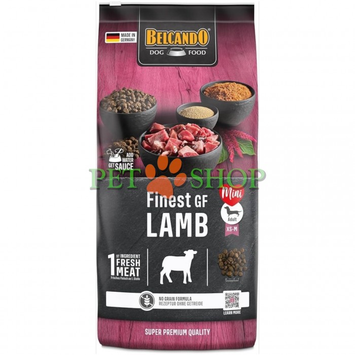 <p><strong>Сухой корм Belcando Finest GF Lamb с ягненком беззерновой для взрослых собак мелких и средних пород</strong></p>