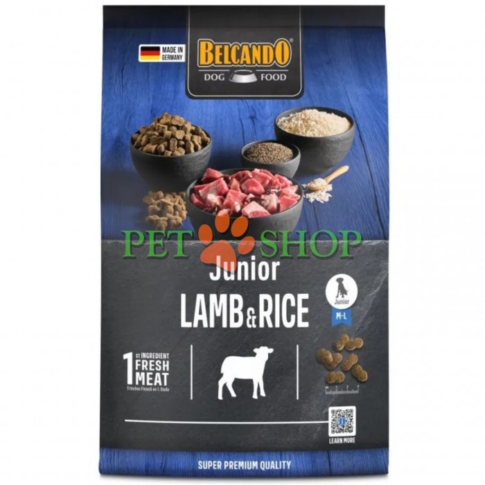 <p><strong>Belcando Junior Lamb, Rice 4 kg - Гипоаллергенный&nbsp;корм супер-премиум класса для щенков всех пород с ягненком и рисом</strong></p>