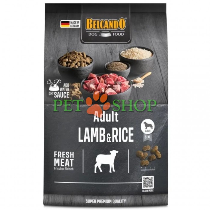 <p><strong>Belcando Adult Lamb, Rice 4&nbsp;kg - hrană uscată hipoalergenică, super-premium, pentru c&acirc;ini adulți.</strong></p>