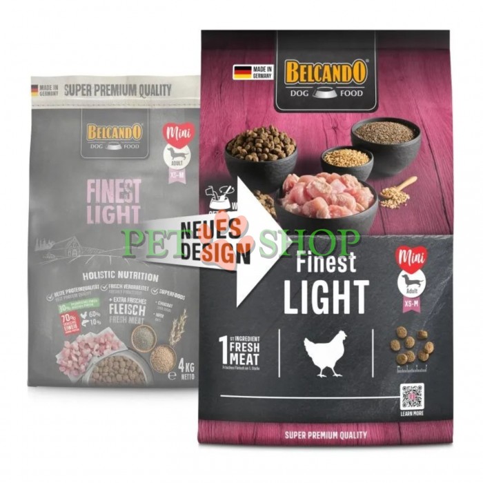 <p><strong>Belcando Finest Light este o hrană uscată SuperPremium pentru caini adulti supraponderali sau batrani, rase mici sau medii.</strong></p>