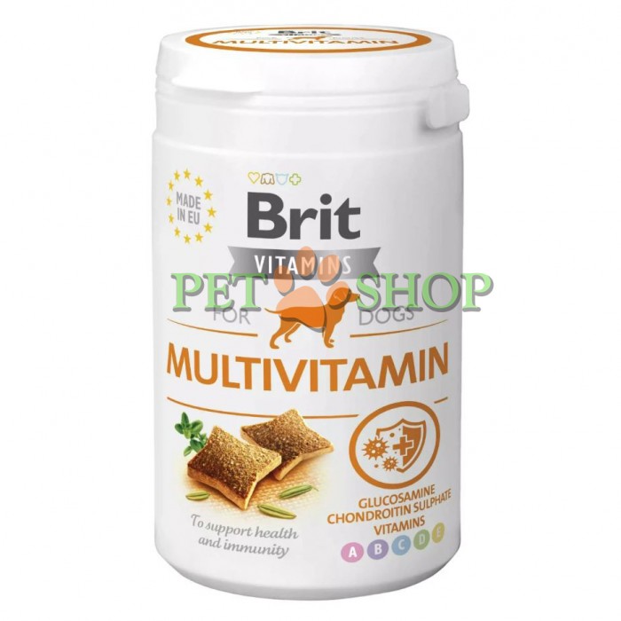 <p><strong>Функциональный прикорм для всех взрослых собак Brit Multivitamin в виде лакомства. Эти полумягкие витамины рекомендуются для взрослых собак с пониженным иммунитетом и для ежедневного поддержания хорошего самочувствия.</strong></p>
