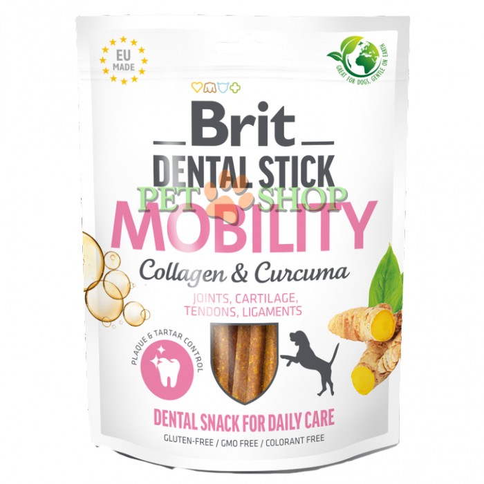 <p><strong>Снеки Brit Care Dental Stick Mobility с коллагеном и курицей для ежедневного ухода за зубами собак. Заботятся о здоровье суставов, хрящей, сухожилий и связи любимцев.</strong></p>