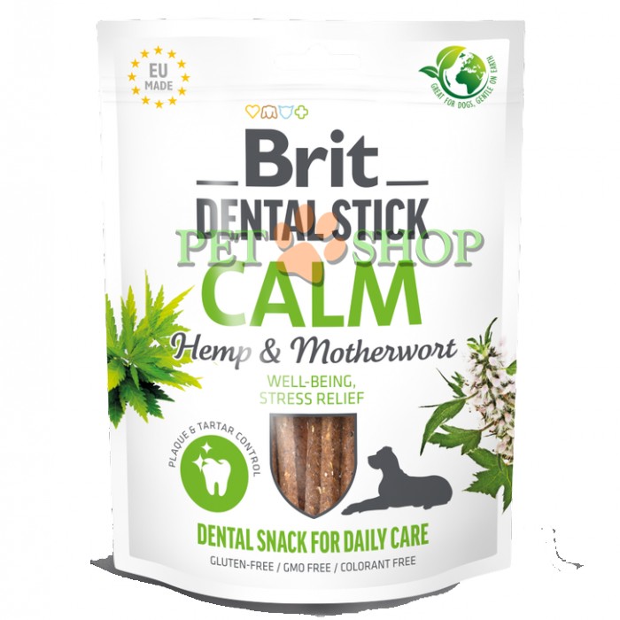 <p><strong>Лакомство для собак Brit Dental Stick Calm с коноплей и пустырником. Хорошее самочувствие, снятие стресса.</strong> <strong>Упаковка: 7 шт</strong></p>