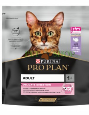 <p><strong>Pro Plan Delicate для взрослых кошек с чувствительным пищеварением, с индейкой, 400 gr</strong></p>