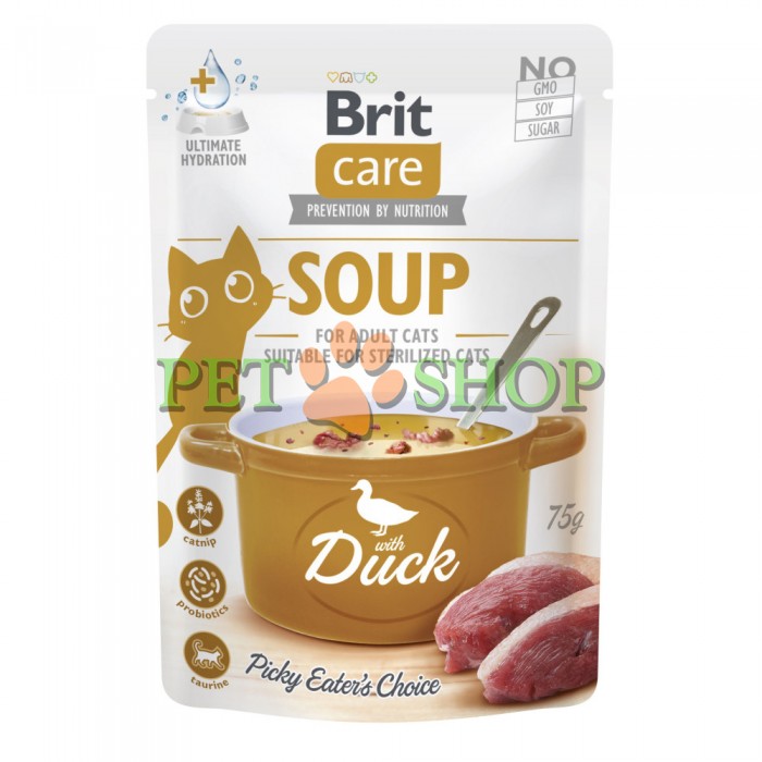 <p><strong>Brit Care Soup Суп с уткой для кошек 75 гр</strong></p>