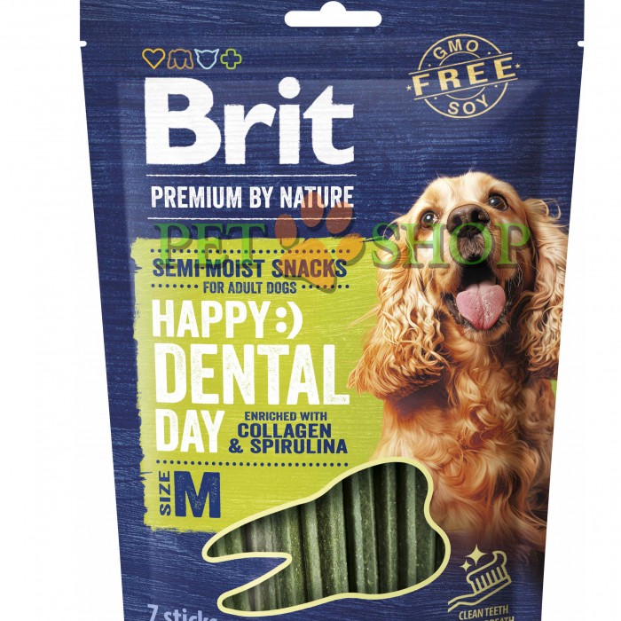 <p><strong>Лакомства для собак средних пород Brit Premium Dental Snacks M с коллагеном и спирулиной 180 гр</strong></p>