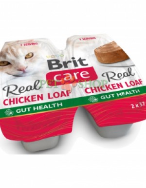 <p><strong>Brit Care Cat Real Chicken Loaf -&nbsp;</strong>дополнительный суперпремиальный влажный корм для кошек с натуральной курицей, поддерживающий здоровье желудочно-кишечного тракта. <strong>Комплект из</strong>&nbsp;<strong>2 упаковок по 37 гр каждая.</strong></p>