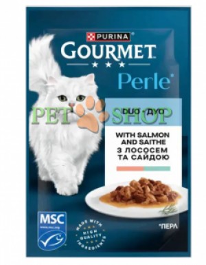 <p><strong>Gourmet Perle Duo с лососем и треской 85 гр</strong></p>