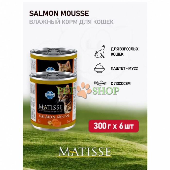 <p><strong>Полнорационный влажный корм для взрослых кошек с лососем 300 грамм</strong></p>