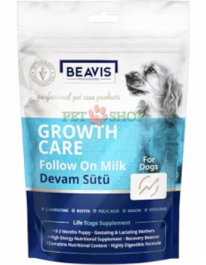 <p><strong>Beavis Growth Care Follow on Milk for Dogs -&nbsp;</strong>добавка для щенков, преждевременно отнятых от матери. Подходит для щенков в возрасте от 1 до 84 дней. Также может использоваться в качестве пищевой добавки для беременных, кормящих, пожилых и ослабленных взрослых собак.</p>