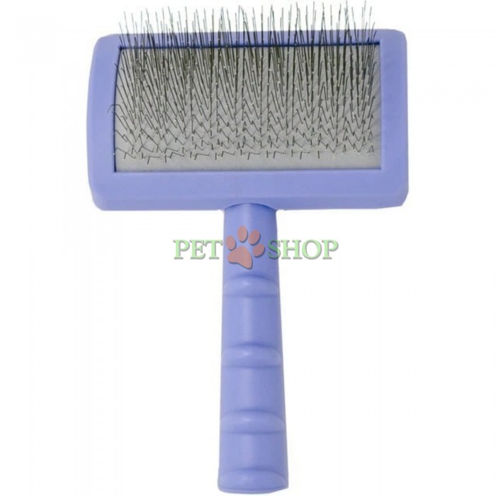 <p><strong>Tauro Pro Line</strong> - профессиональная пластиковая щетка изогнутой формы с антистатическим покрытием и мягкими зубцами из нержавеющей стали для ухода за всеми типами шерсти у кошек и собак. Инструмент тщательно расчесывает шерсть, распутывает колтуны и удаляет отмершие волоски.</p>