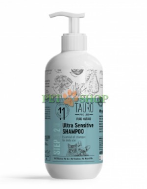 <p><strong>Шампунь Tauro Pro Line Pure Nature Ultra Sensitive для собак и кошек разработан для мягкого восстановления сухой или обезвоженной шерсти и кожи путем интенсивного, однако бережного увлажнения.</strong></p>