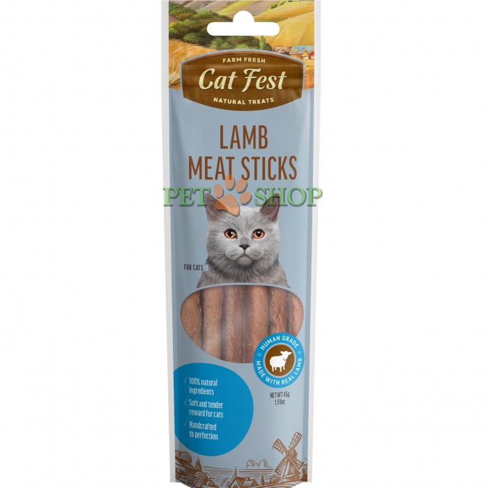 <p><strong>CatFest мясные колбаски из ягнёнка для кошек, 45 gr</strong></p>