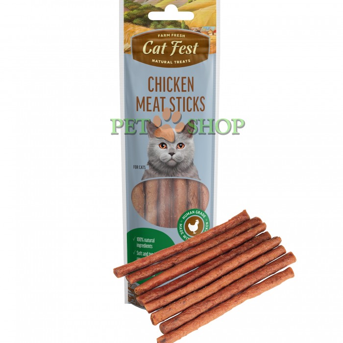<p><strong>CatFest мясные колбаски из курицы для кошек, 45 gr</strong></p>