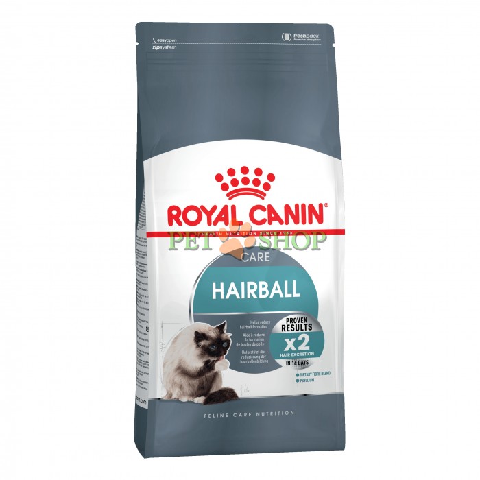 <p><strong>Hrana Royal Canin Hairball Care este pentru reducerea ghemotoacelor de păr cu un complex exclusiv, cu psyllium și micro-fibre pentru stimularea funcției intestinale. Eficiență dovedită</strong></p>