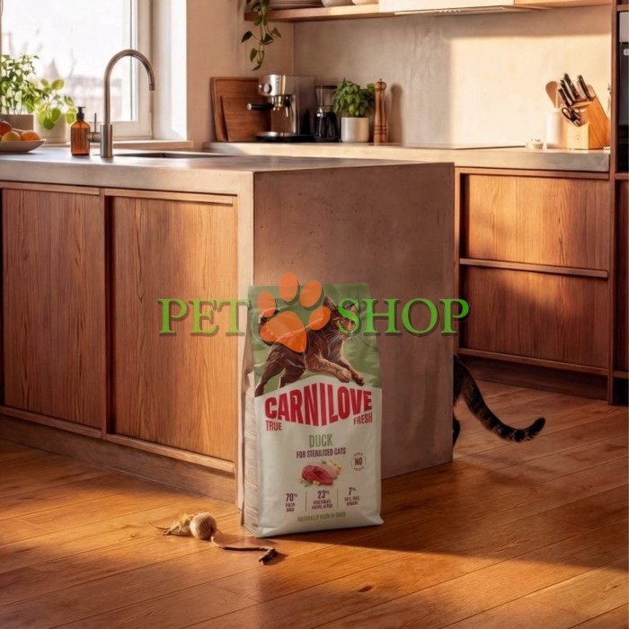 <p><strong>Carnilove True Fresh Sterilised Cat Duck -&nbsp;</strong>полнорационный корм&nbsp;<strong>TRUE FRESH</strong>&nbsp;со свежей уткой для стерилизованных взрослых кошек всех пород.&nbsp;<strong>Свежее мясо и субпродукты&nbsp;-&nbsp;Без куриного мяса и жира&nbsp;-&nbsp;Беззерновой.</strong></p>