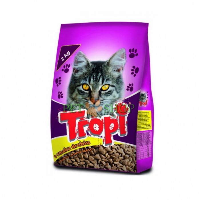 <p><strong>Tropi сухой корм для взрослых кошек 2 кг с курицей</strong></p>