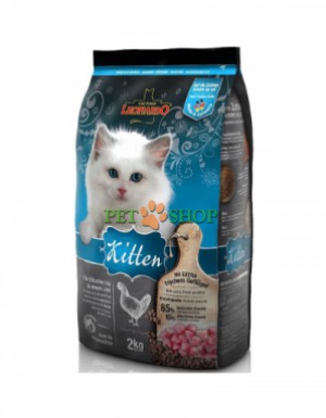 <p><strong>Сухой корм Leonardo Kitten для котят в возрасте до одного года, а также для беременных и кормящих кошек</strong></p>