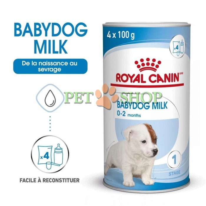 <p><strong>Înlocuitor de lapte matern pentru căței, produsul Babydog milk este îmbogățit cu DHA, acid gras nesaturat care contribuie la dezvoltarea funcției cognitive. Poate fi administrat din prima zi de viață și până la înțărcare.</strong></p>