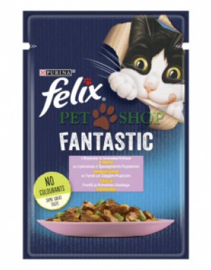 <p><strong>Felix Форель и зеленая фасоль аппетитные кусочки в желе для кошек (пауч), 85 гр</strong></p>