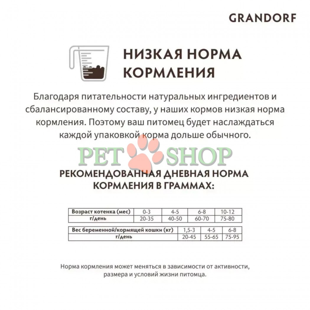 <p><strong>Grandorf Cat Kitten Lamb & Turkey &mdash;&nbsp;это&nbsp;гипоаллергенный рацион с ягненком и индейкой&nbsp;для котят старше 3 недель, а также кормящих и беременных кошек.&nbsp;</strong></p>